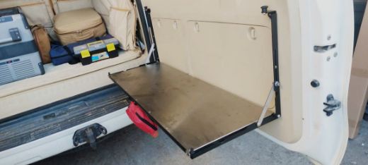 Picture of RockClimber Tailgate table and storage holder for Toyota Prado 150 series